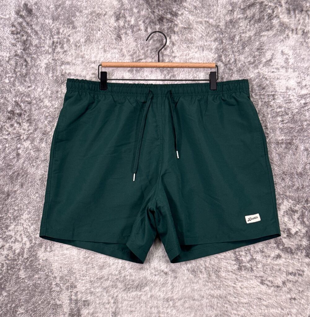 Bather Swim Trunks XXL Mens Solid Green Shorts